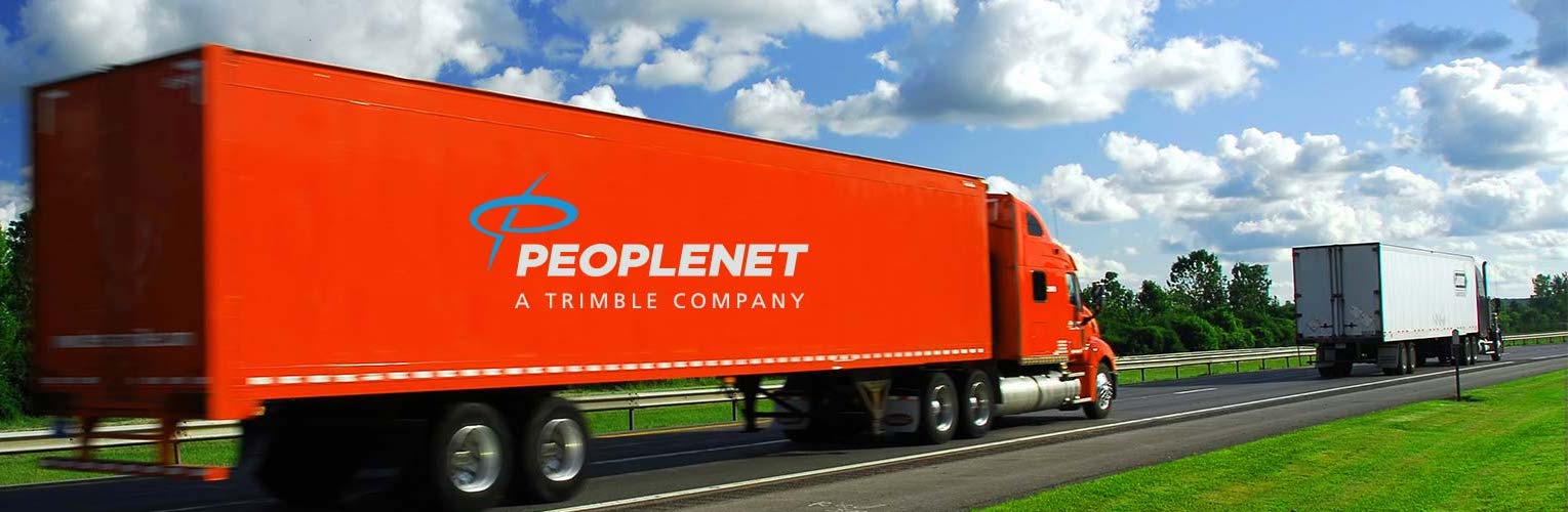 PeopleNet truck on highway